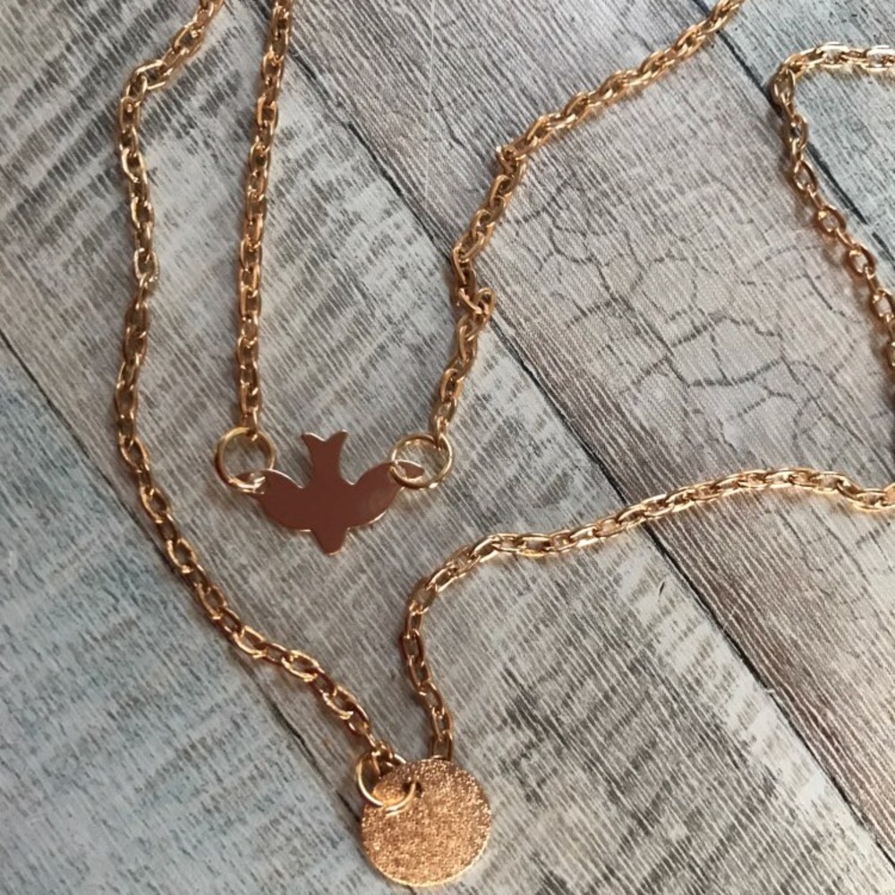 DOVE ♡ Layered Necklace GIFT - Picture 3 of 5